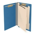thumbnail image 4 of 25 Pt. Pressboard Classification Folders, Full Cut End Tab, Legal Size, 2 Dividers, Blue (Box of 10), 4 of 8
