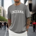 thumbnail image 2 of Crew Neck Short Sleeve T Shirt With City Letter Print – Casual Graphic Tee for Everyday Wear Long Sleeves for Men T Shirts Men Set Medium Mens T Shirts Pack 3xlt Shirts for Men Big, 2 of 4