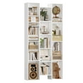 thumbnail image 3 of Homfa 21-Cube Bookcase, 71’’ Tall Wooden Bookshelves with Adjustable Shelves, Triple Wide CD Display Storage Organizer Shelf for Home Office, White, 3 of 10