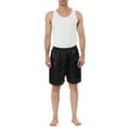 thumbnail image 2 of NOMADIC NOOK Men's Sleepwear Satin Lounge Pajama Shorts 2 Pack, 2 of 4