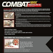 Combat Max Roach Killing Gel for Indoor and Outdoor Use, 1 Syringe - 2.11 oz