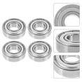 thumbnail image 2 of MOVTOTOP Roulements de Fauteuil Roulant Ensemble de 4 Roulements en Acier pour Roues avant Argent pour Usage Mécanique, 2 of 8