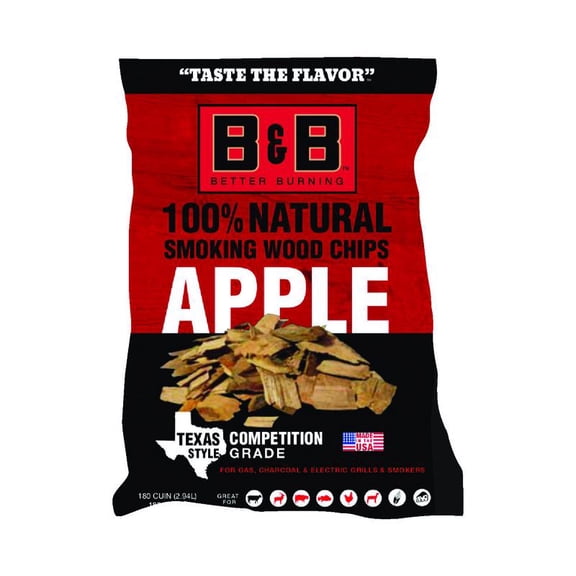 B&B Charcoal  180 cu. in. Apple Wood Smoking Chips