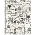 thumbnail image 2 of Timeless Treasures Script Cursive Writing Cream 100% Cotton Fabric by The Yard, 2 of 2