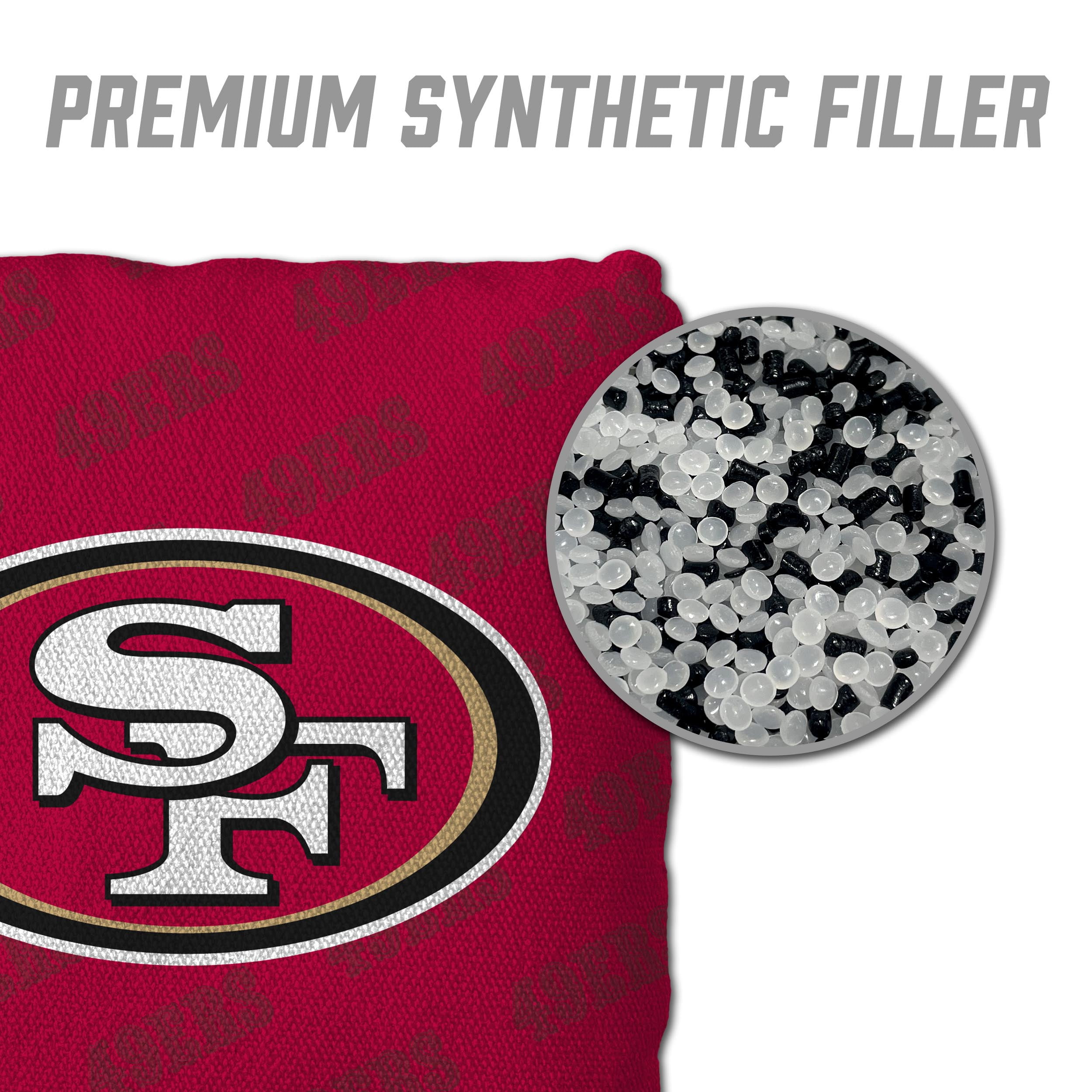 NFL San Francisco 49ers Cornhole Bags - 4PK - Red