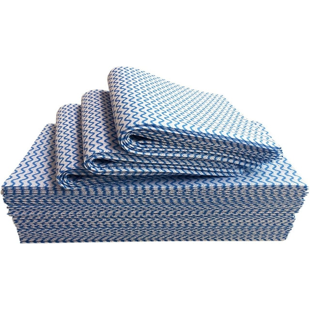 Linge de Vaisselle Jetable, J Chiffon, Chiffon de Nettoyage Réutilisable Jetables Lourds Torchons Linge de Vaisselle Réutilisables Cuisine J Vêtements 60 Compter 11.9 "X23.7" Absorbant Bleu, Séchage Rapide