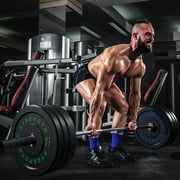 GIKPAL 20lb Bumper Plates, 2-Inch Olympic Weight Plates with Steel Hub, Eco-Friendly Rubber - Impact-Resistant & Floor Protection - Ideal for High-Intensity Workouts.