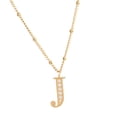 thumbnail image 2 of Collar Inicial de Mujer Letra A LuckyLy, Acero Inoxidable, Baño de Oro 18k y Zirconia Cúbica, Modelo Olga dorado UNITALLA, 2 of 8