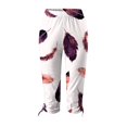 thumbnail image 4 of Pantalons Cargo Décontractés pour Femmes par Generic TG Noir Uni Capris Décontractés, Cordon de Serrage, Raccourcis, Légers, 1 Unité, 4 of 5