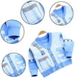 thumbnail image 3 of LYMAYTER Boys V-Neck Sweater for Kids Toddler Cartoon Long Sleeve Cardigan Jacket Spring Fall with Pocket Jersey Tunic for 2-8 Y, 3 of 9