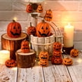 thumbnail image 5 of Clearance Sale | Funny Stacked Pumpkin Resin Figurine, Cute Handmade Halloween Desk Decor for Home and Car, Orange Red, 5 of 6