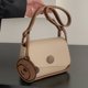 thumbnail image 4 of Bolsa De Hombro Bolso de cuero de la PU del Bolso del mensajero de las mujeres de la moda con el colgante del oso (caqui), 4 of 8