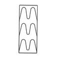 thumbnail image 2 of Estante para tapas de ollas, estante de almacenamiento para cubiertas de ollas colgantes, soporte para cubiertas de ollas de hierro de 3 niveles para, 2 of 8