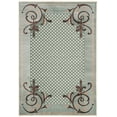 thumbnail image 2 of SAFAVIEH Martha Stewart Scrollwork Polk Dots Area Rug, Blue, 5'3" x 7'6", 2 of 6
