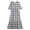 Black 2, variant on LJEFF Girls Dress with Pocket, Plaid Flowy Tiered Skirt 3/4 sleeves Crew Neck Casual Dresses for Kids Light Blue Size 6 Years