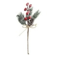 thumbnail image 2 of DOLITY Christmas Artificial Flower Berries Branches Garland Simulation Floral Picks for red, 2 of 9