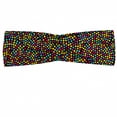thumbnail image 1 of Colorful Headband, Lively Colored Polka Dots Round Retro Style Cheerful Kids Toddler Nursery, Elastic and Soft Women's Bandana for Sports and Everyday Use, Grey Red Coconut, by Ambesonne, 1 of 3