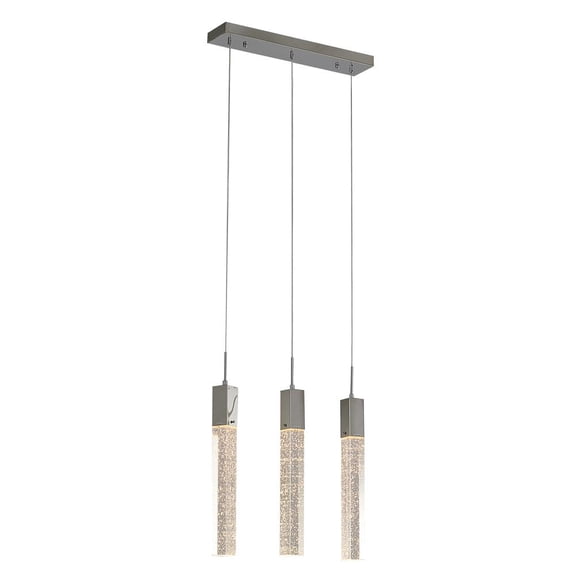 Bethel International Island Lighting Chrome Metal & Crystal