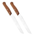 thumbnail image 2 of 2pcs Stainless Steel Bread Knife With Wooden Handle For Slicing Crusty Bread And Homemade Loaves Essential Kitchen Cutlery For Baking Enthusiasts, 2 of 5