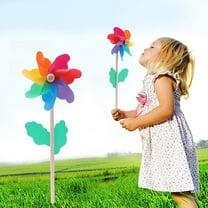 LOLIPPYY 5PCS Mini Windmill Decor Wood for Outdoor Area Garden Decoration