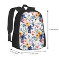 thumbnail image 3 of Daiia Lilies Flowers Backpack for Men and Women -Durable Backpack Large Capacity, Water-Resistant Bag with Adjustable Straps and Laptop Compartment, 3 of 9