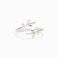 thumbnail image 7 of Adjustable Ring for Women Crystal Leaves Statement Stacking Open Band Finger Rings Comfort Fit Dainty Birthday Holiday Jewelry Gift, 7 of 7
