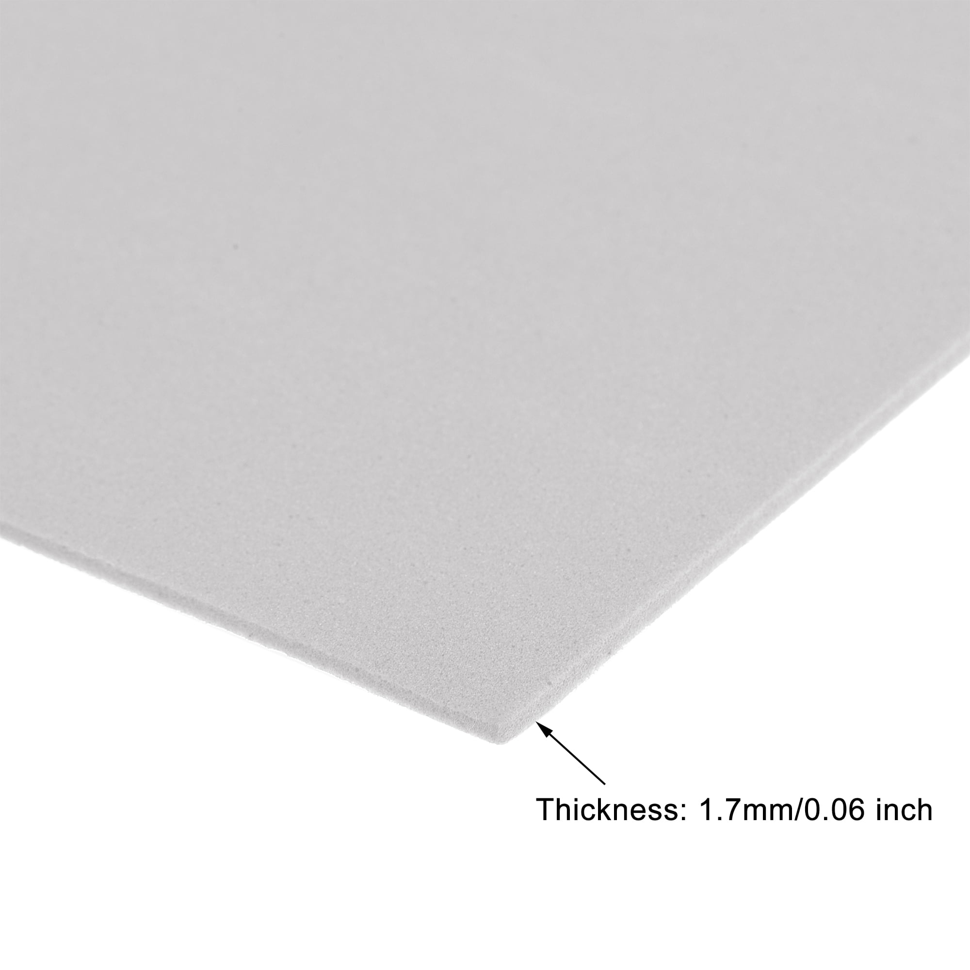 Uxcell Light Grey EVA Foam Sheets 11 x 8 inch 1.8mm Thickness for Crafts DIY Projects, 24 Pack