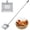 8" W x 3" D, variant on Chicken Poop Scooper Spring Steel Sifting Shovel with 3 Adjustable Angle, 38-66in Extendable Stainless Steel Handle, Professional Poultry Litter Cleaner for Chicken Coop, Duck, Goat & Sand