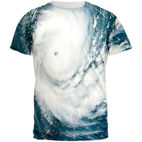 Hurricane All Over Adult T-Shirt - 2X-Large