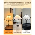 thumbnail image 6 of Bedside Table Lamp, 3 Color Temperatures Petals Desk Lamp Decorative Modern Table Lamps with Lampshade Nightstand Lamps for Living Room, Bedroom, Kids Room and Office, 6 of 10