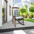 thumbnail image 2 of ZheElen 2 Pcs/Set Rocking Chair Cushion Anti-fading Polyester Fiber Sofa Cushion Good Elasticity Seat Replacement and Bottom Outdoor No.4, 2 of 9