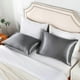 thumbnail image 2 of Pillow Cases Standard Size Set of 2 , Satin Pillowcase 20x26 inches, Pillow Covers with Envelope Closure, Breathable,Skin-Friendly(Grey), 2 of 4