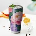 thumbnail image 3 of 30oz Colorful Floral Pattern Tumblers Stainless Steel Tumbler with Lid and Straw,Vacuum Insulated Double Wall Travel Tumbler Cups Mug with Cleaning Brush for Coffee,Tea, 3 of 7