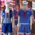 thumbnail image 2 of Disfraz de Stranger Things para hombre y mujer, uniforme de marinero, Stranger Robin, Steve, Harrington, Scoops, Ahoy, 2 of 4