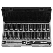 Grey Pneumatic 82629MD 1/2" Dr. 29pc Metric Deep Duo-Socket Set - 6 Pt