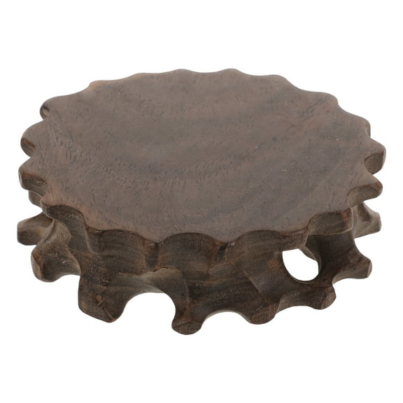 OHOIOLLA 1Set Mini Wood Pedestal Display Stand for Statue Home and Office Use