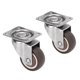 thumbnail image 2 of Ruedas giratorias, 2 piezas de ruedas de metal de 33 lb, ruedas giratorias con placa giratoria, funcionalidad versátil, 2 of 14