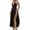 Black, variant on Laqbezok Sexy Bodysuit and Skirt 2 Piece Set for Women, Backless Halter V-Neck Top & High Slit Maxi Skirt Summer Outfit, Casual Beach Party Clubwear, Solid Color Vacation Dress