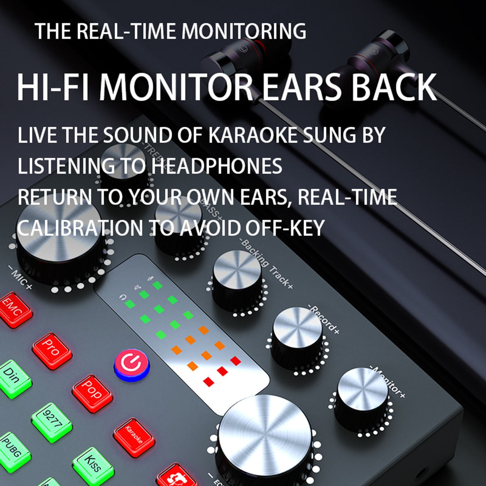 Live Sound Card with Dj Mixer Effects,Live Sound Card with Dj Mixer Effects & Voice Changer,Live Sound Card Audio Mixer,16 Special Effects Sounds for Streaming/Podcasting/Gaming