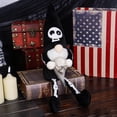 thumbnail image 4 of Halloween Dwarf Doll Holding Skulls, Christmas Decoration Accessories, Long-Legged Horror Doll, 4 of 8