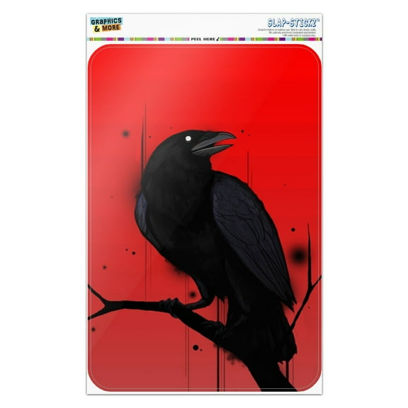 Crow on Branch Home Business Office Sign