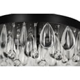thumbnail image 6 of Kenroy Home Cascade 13'' Flush Mount Ceiling Light Fixture with Tiered Rows of Cascading Glass Crystal Beads for Entryway, Living Room, Dining Room, or Bedroom, Black, 6 of 8