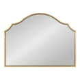 thumbnail image 3 of Kate and Laurel Leanna Glam Horizontal Wall Mirror, 18 x 24, Gold, Sophisticated Large Mirror for Wall, 3 of 7