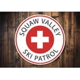 thumbnail image 1 of Ski Patrol Circle Novelty Decor, Metal Wall Sign - 12" Circle, 1 of 4