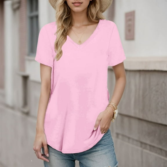 SHITINN Women Shirt Short Sleeve Casual Stylish Top Shirts Tshirts Shirts for Women Short Sleeve Womens Tops Womens Summer T Shirts