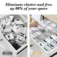 thumbnail image 4 of Kchsji Drawer Storage Partition Panels Adjustable Plastic Organizers for Underwear Socks Small Items Desktop Boxes Dividers Customizable Flexible Storage for Home Office Closet Bathroom Organization, 4 of 6