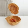 thumbnail image 6 of Wooden Decorative Natural Wood Fruit Bowl, Irregular Creative Rustic Hand Carved Candy Snack Keys Serving Bowl (6"-8" Diameter), 6 of 7