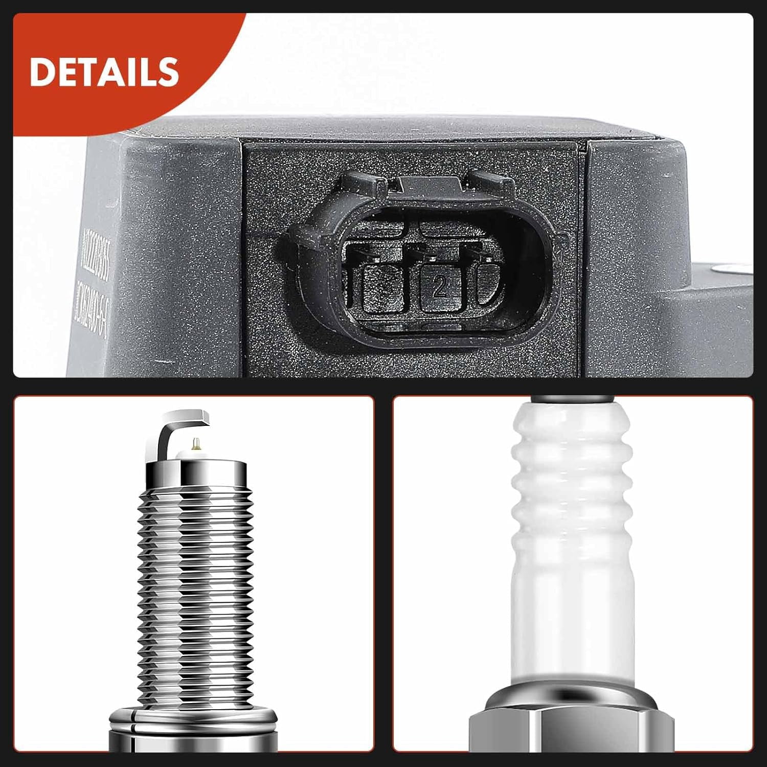 A-Premium Set of 6 Ignition Coil Pack and Iridium Spark Plugs Compatible with Honda Pilot 2009-2015, Ridgeline 2009-2014 & Acura RDX 2013-2015, ZDX 2010-2013, 3.5L, Replace# 30520RN0A01, NGK97390