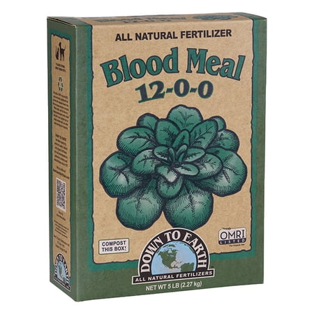Down to Earth (#DTE07807) Organic Blood Meal Fertilizer Mix  12-0-0  5 lb
