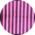thumbnail image 1 of Ahgly Company Indoor Round Oriental Purple Modern Area Rugs, 5' Round, 1 of 4